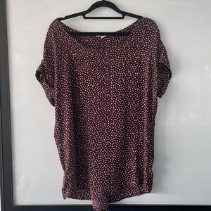 PLEIONE loose fit women’s top with rolled dolman sleeves size‎ Medium